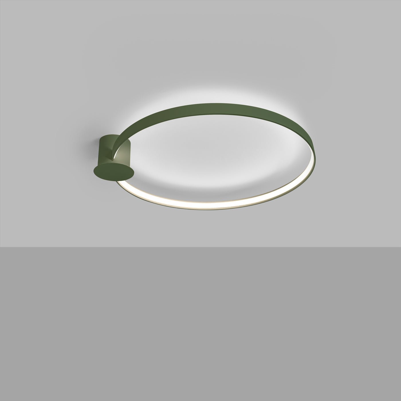 Plafond "RIO 78" 4000K – Deckenleuchte in Olivgrün | Dexity Lichtdesign