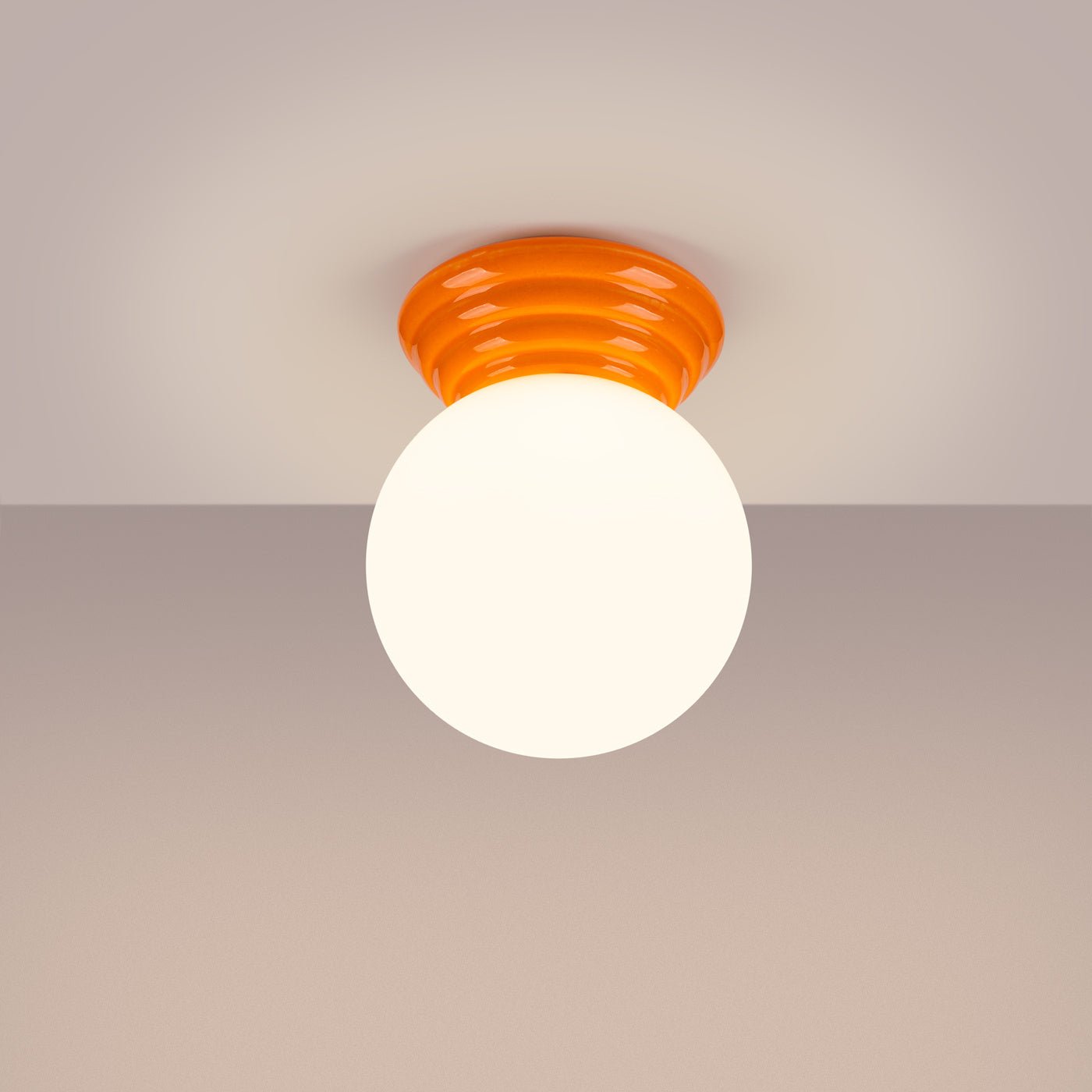 Plafond "ZORI" IP44 – in Orange | Dexity Lichtdesign