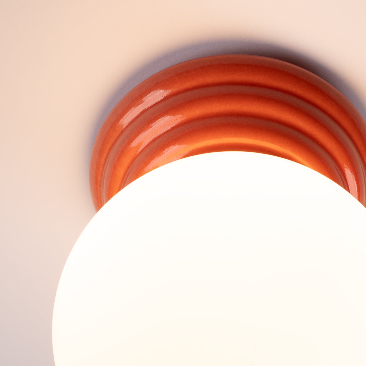 Plafond "ZORI" IP44 – in Apricot | Dexity Lichtdesign