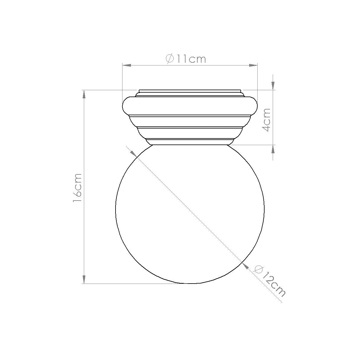 Plafond "ZORI" IP44 – in Weiß | Dexity Lichtdesign