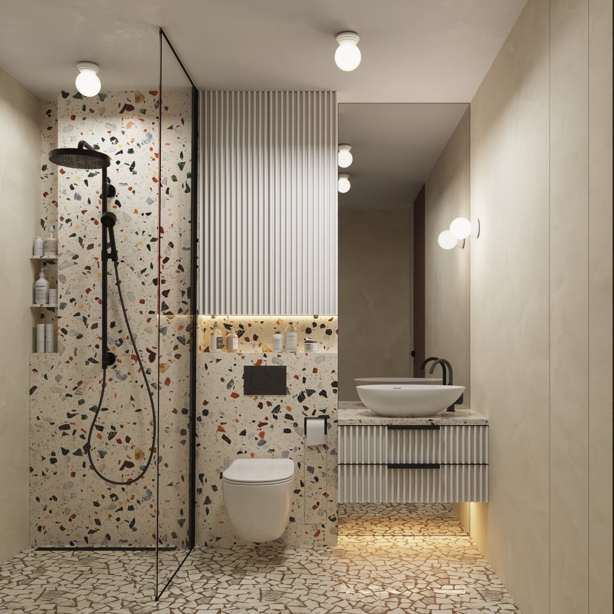 Plafond "ZORI" IP44 – in Weiß | Dexity Lichtdesign