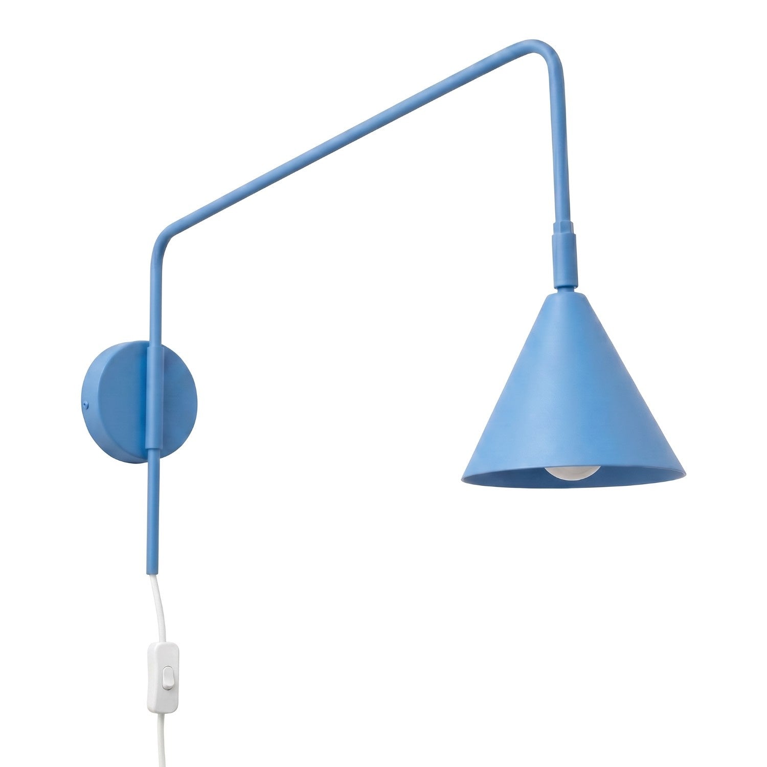 Wandleuchte "NOX" mit Stecker und Kabelschalter