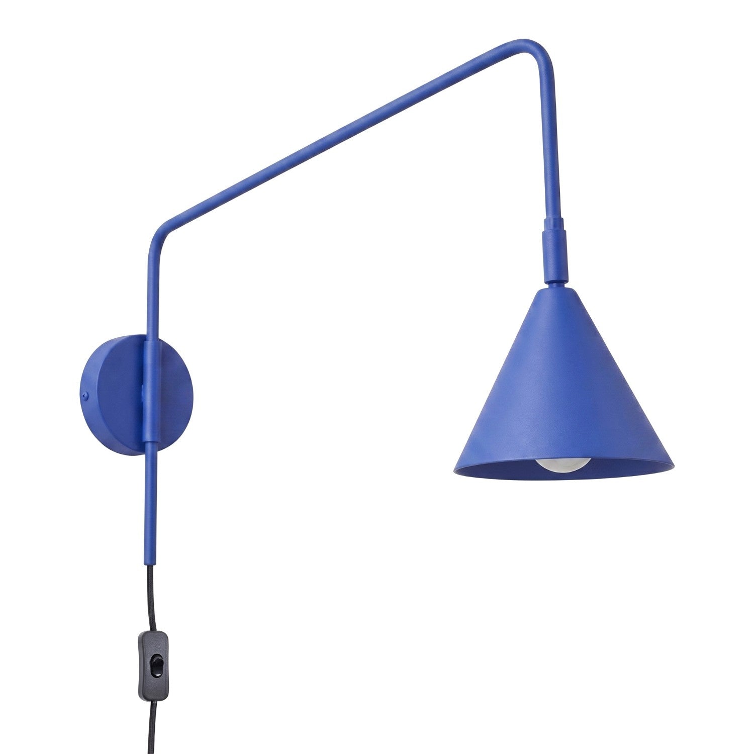 Wandleuchte "NOX" mit Stecker und Kabelschalter