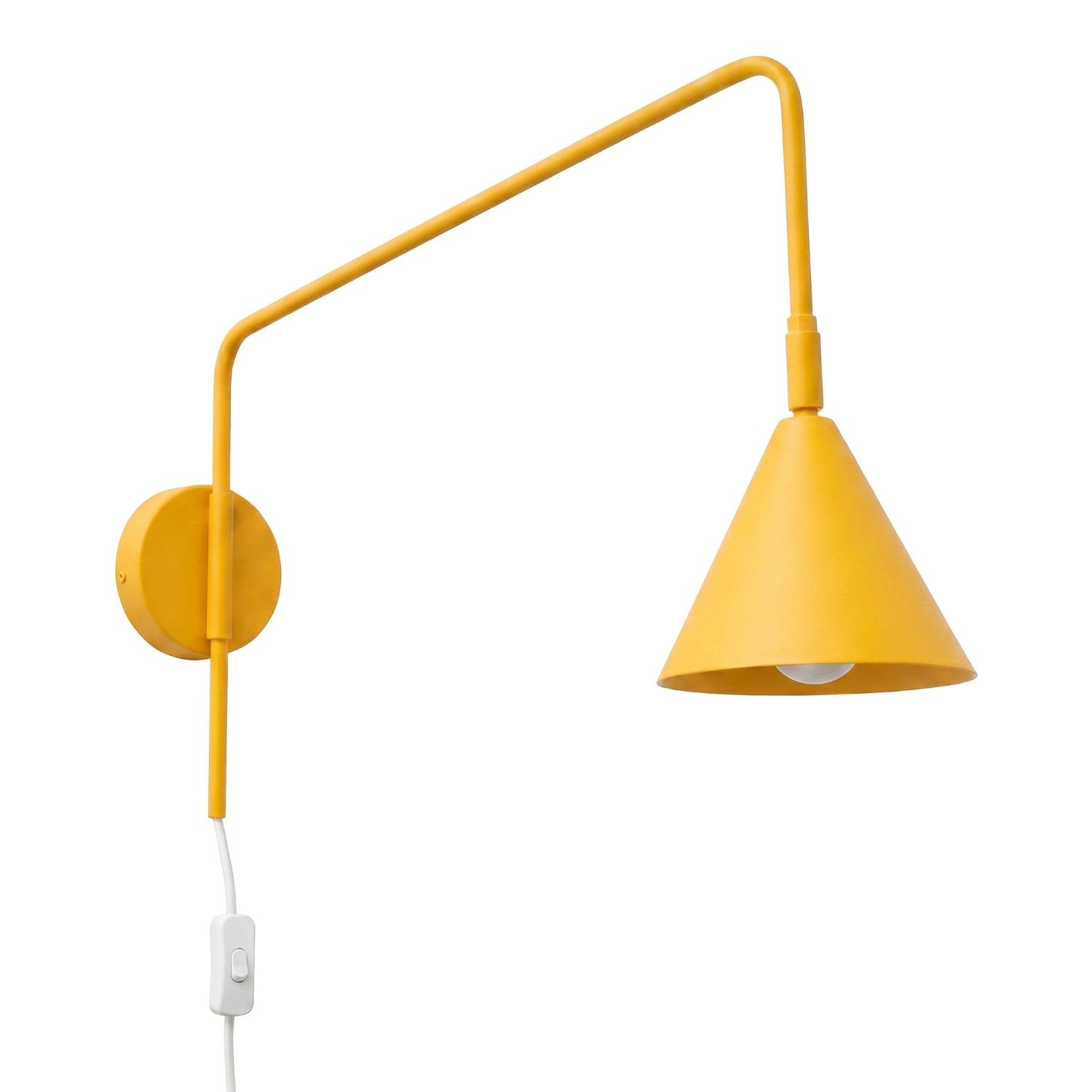 Wandleuchte "NOX" mit Stecker und Kabelschalter