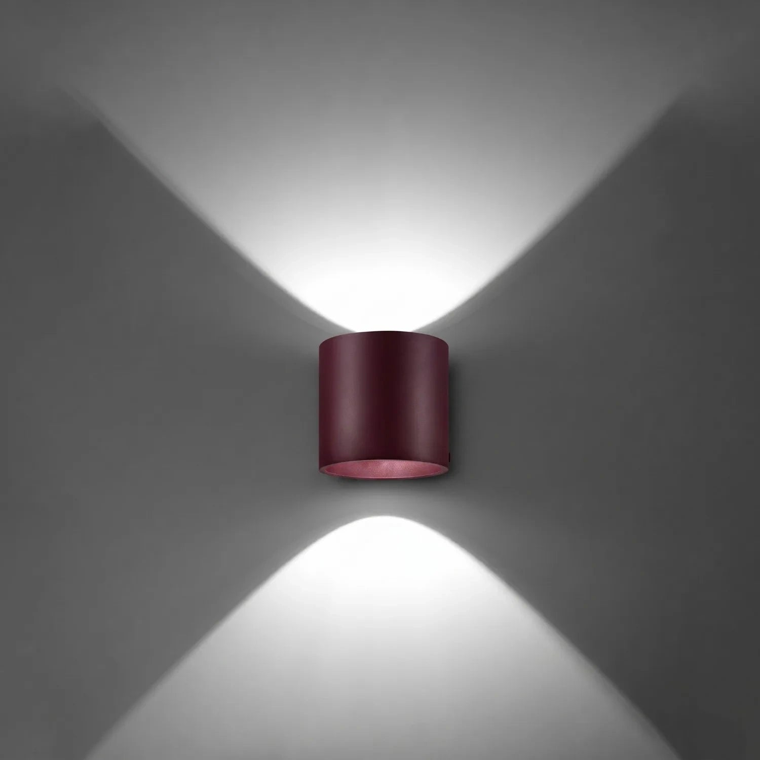 Wandleuchte "Orbis 1" – Wandlampen in Burgunderrot | Dexity Lichtdesign