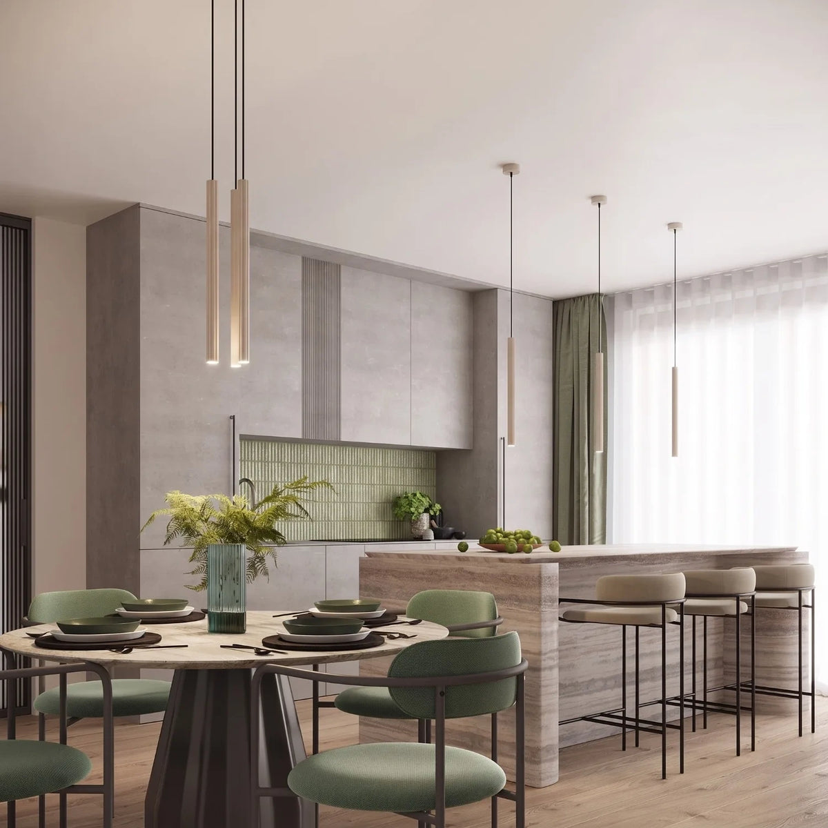 Pendelleuchte "CORA 1" – Pendelleuchten in Taupe | Dexity Lichtdesign