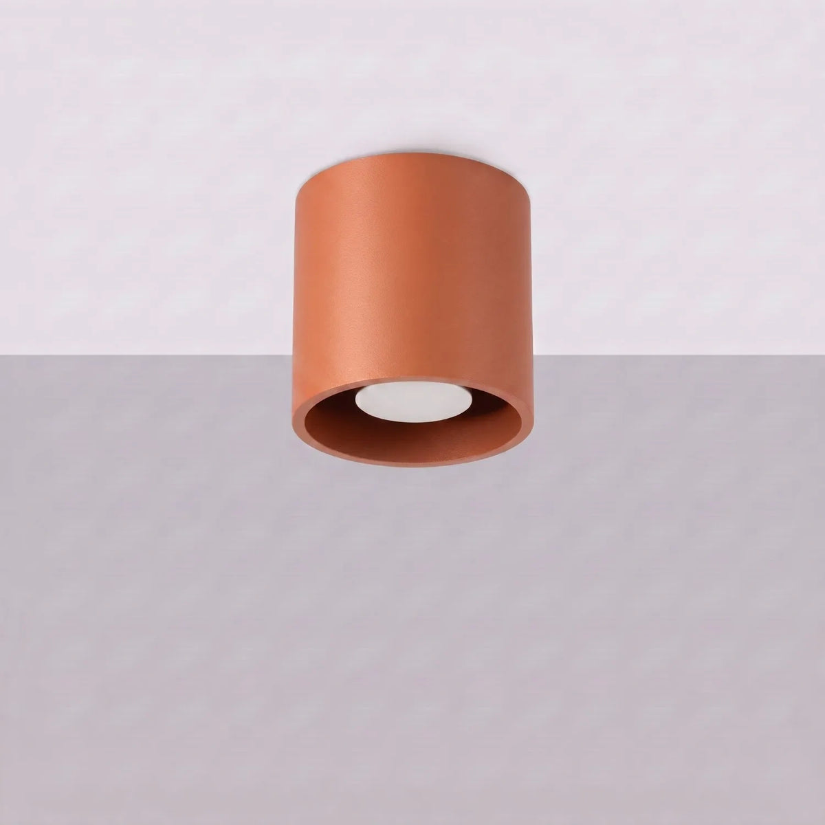 Deckenleuchte "Orbis 1" – Deckenlampen in Rotem Ocker | Dexity Lichtdesign