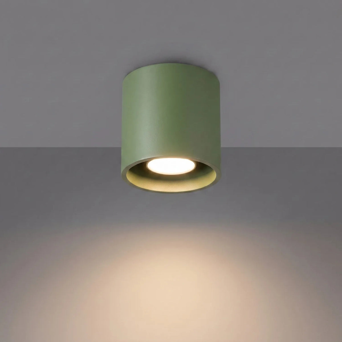 Deckenleuchte "Orbis 1" – Deckenlampen in Olivgrün | Dexity Lichtdesign