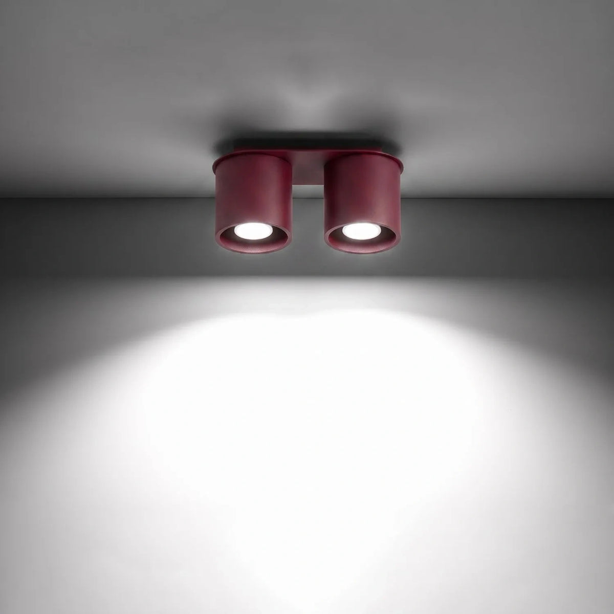 Deckenleuchte "Orbis 2" – Deckenleuchten in Burgunderrot | Dexity Lichtdesign