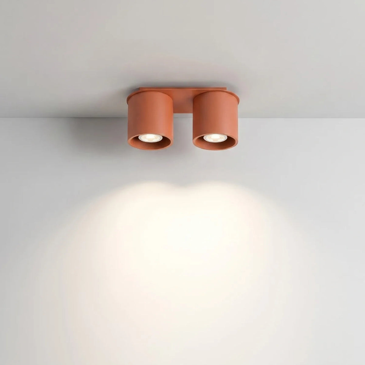 Deckenleuchte "Orbis 2" – Deckenleuchten in Rotem Ocker | Dexity Lichtdesign
