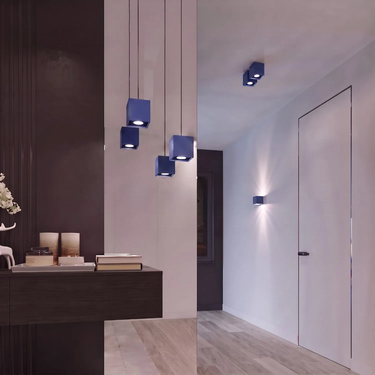 Deckenleuchte "QUAD 1" – Deckenlampen in Ultramarin | Dexity Lichtdesign