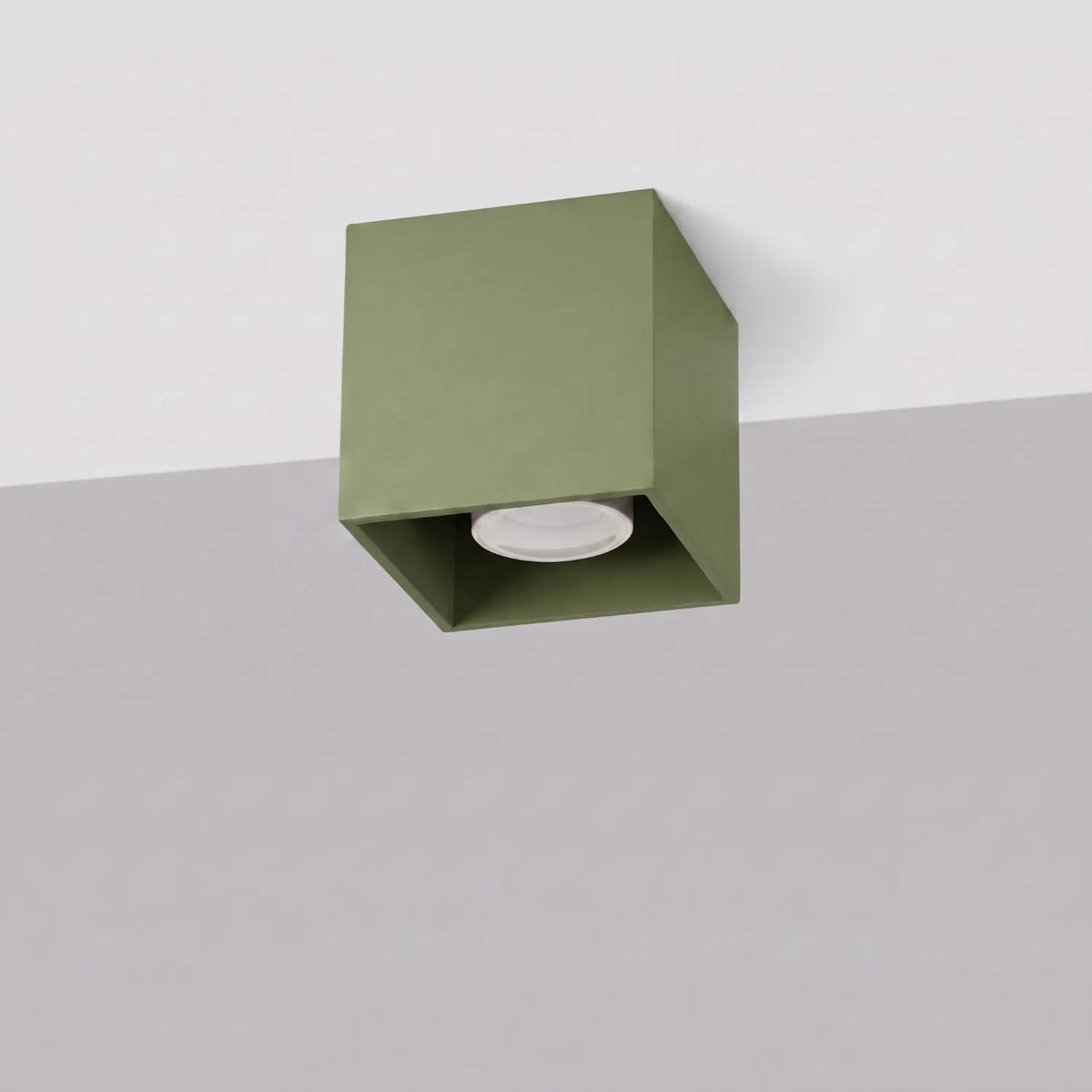 Deckenleuchte "QUAD 1" – Deckenlampen in Olivgrün | Dexity Lichtdesign
