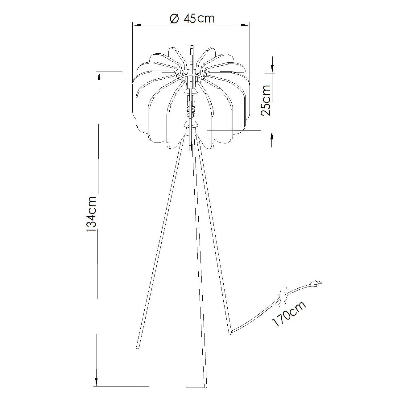 Stehleuchte "MULA 45" – in Gelb | Dexity Lichtdesign