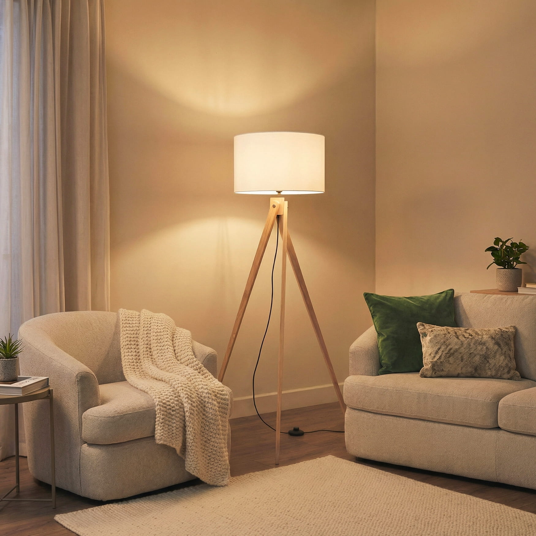 Stehleuchte "NATT" – in Weiß | Dexity Lichtdesign