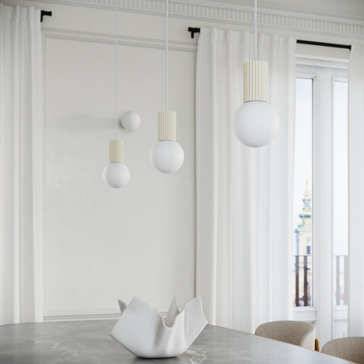 Tischlampe "HALO" – Schreibtischlampen in Beige | Dexity Lichtdesign