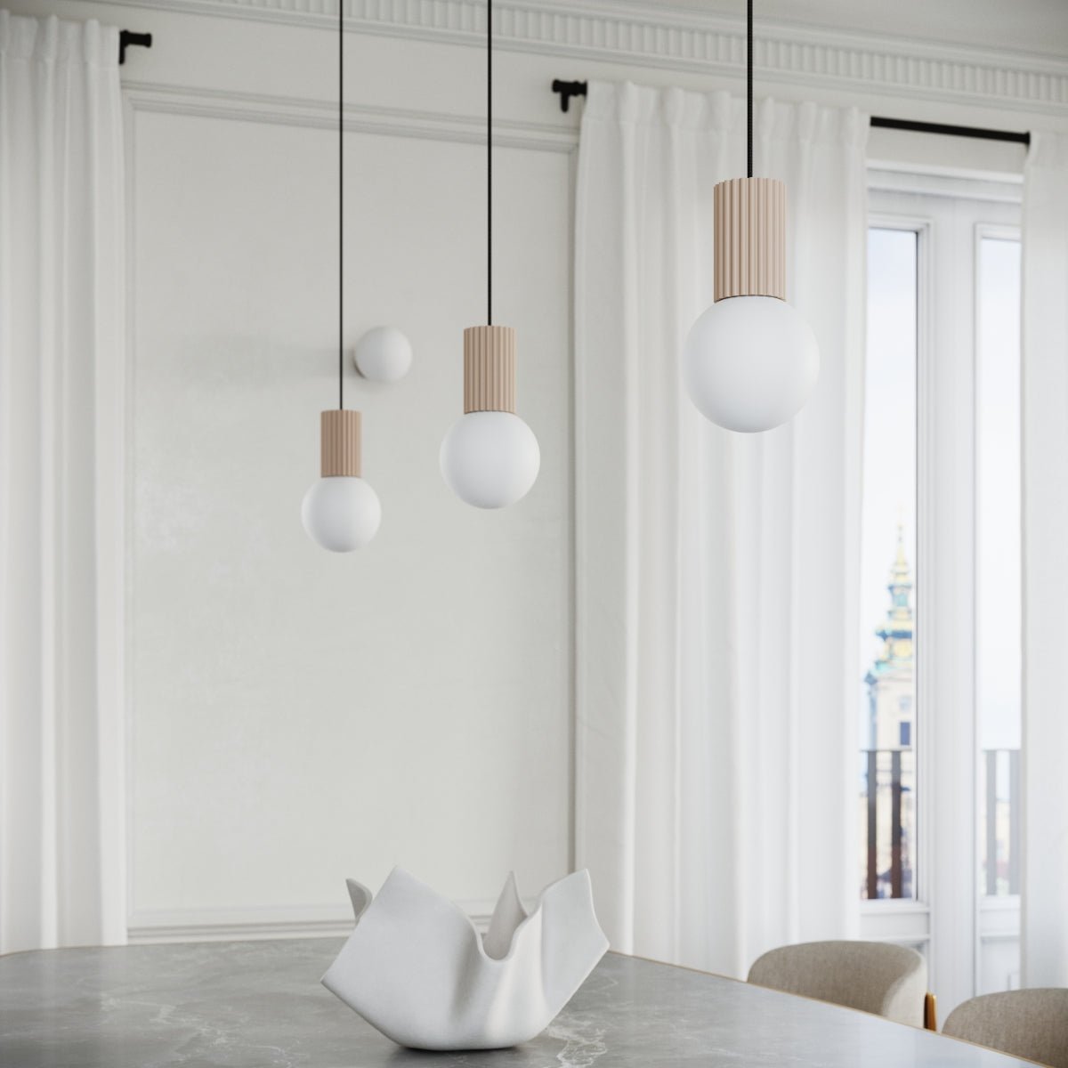 Tischlampe "HALO" – Schreibtischlampen in Taupe | Dexity Lichtdesign