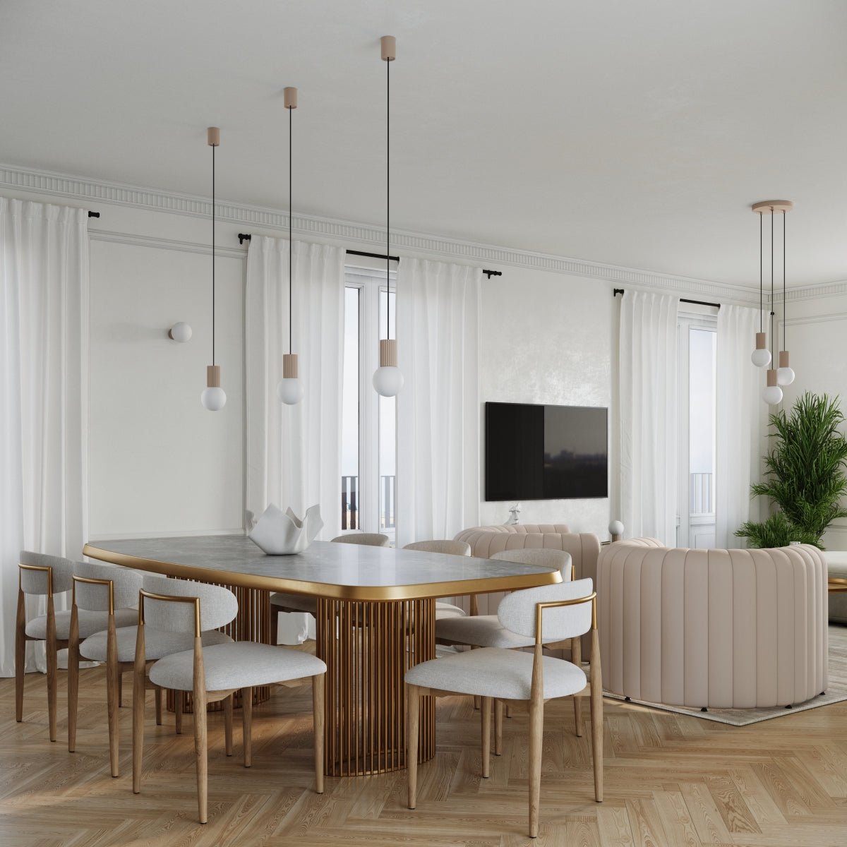 Tischlampe "HALO" – Schreibtischlampen in Taupe | Dexity Lichtdesign