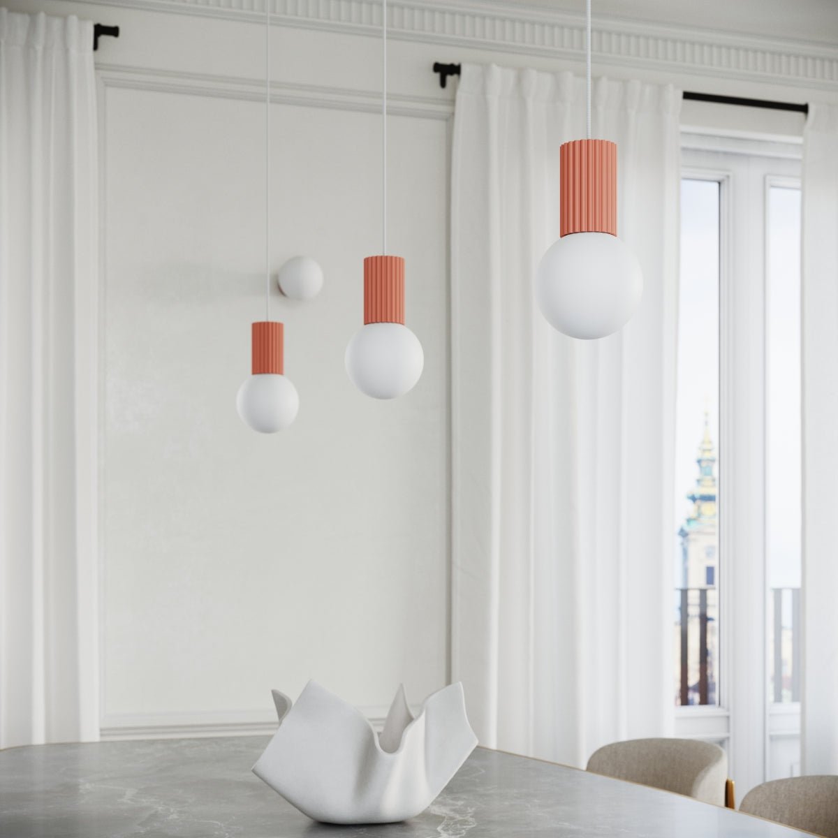 Tischlampe "HALO" – Schreibtischlampen in Apricot | Dexity Lichtdesign