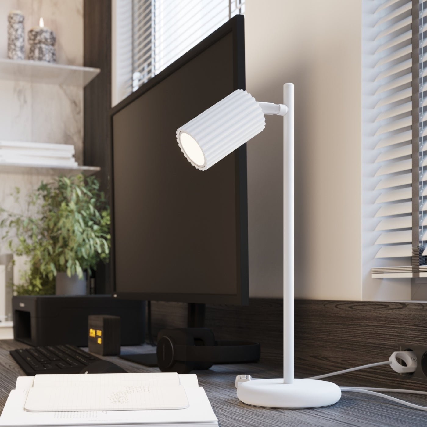 Tischlampe "KARBON" – Schreibtischlampen in Weiß | Dexity Lichtdesign