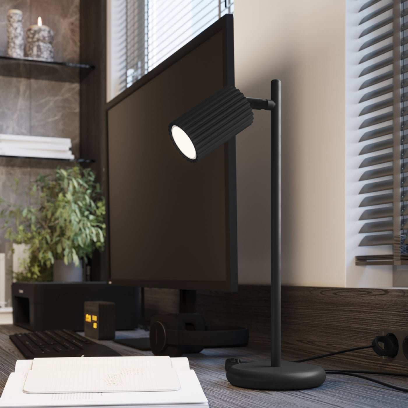 Tischlampe "KARBON" – Schreibtischlampen in Schwarz | Dexity Lichtdesign