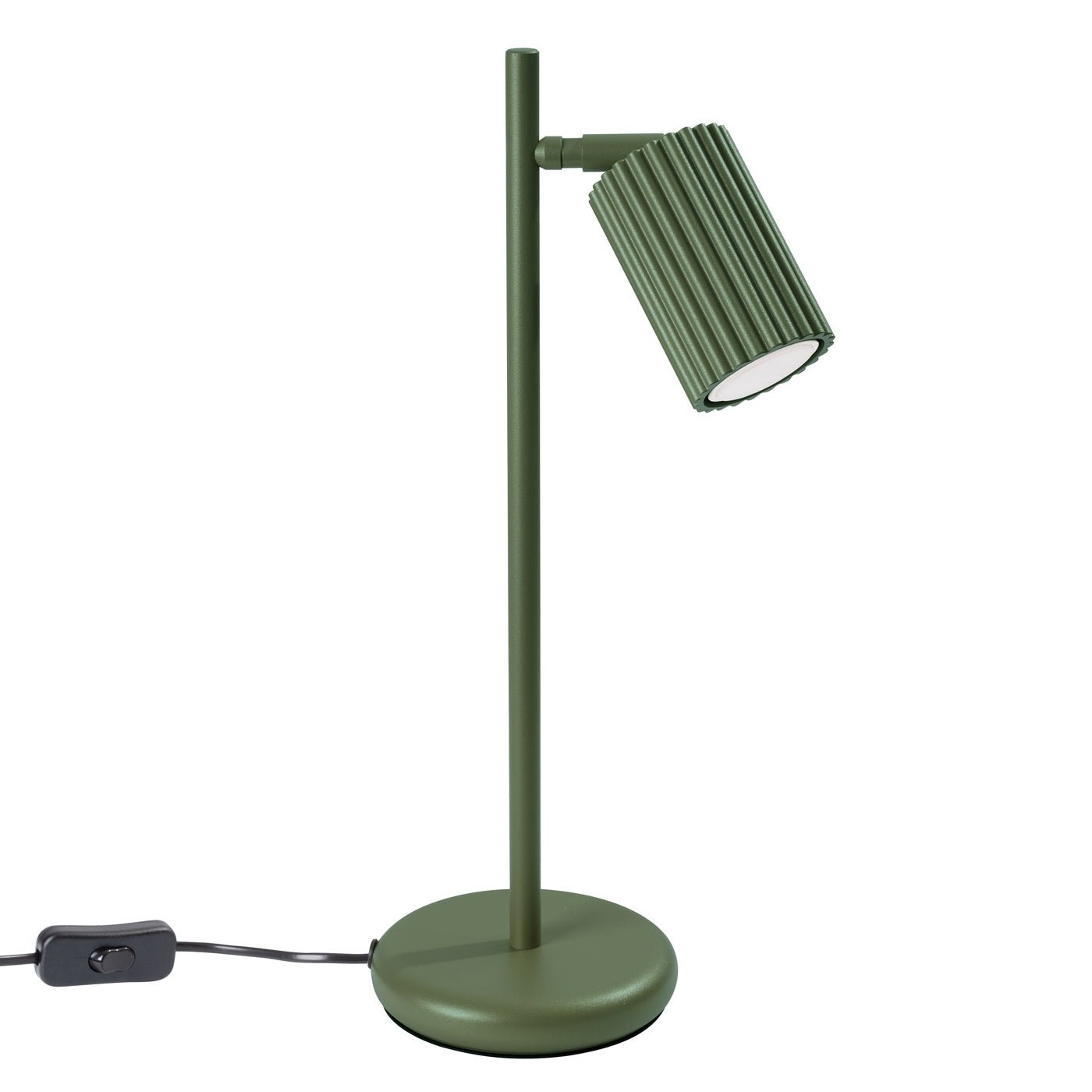 Tischlampe "KARBON" – Schreibtischlampen in Olivgrün | Dexity Lichtdesign