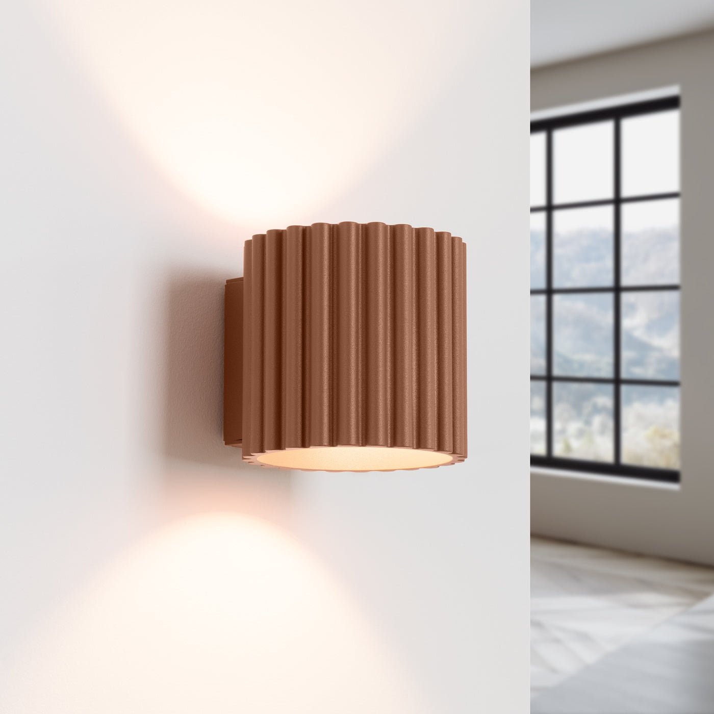 Wandleuchte "AURA" – Wandlampen in Mokka | Dexity Lichtdesign