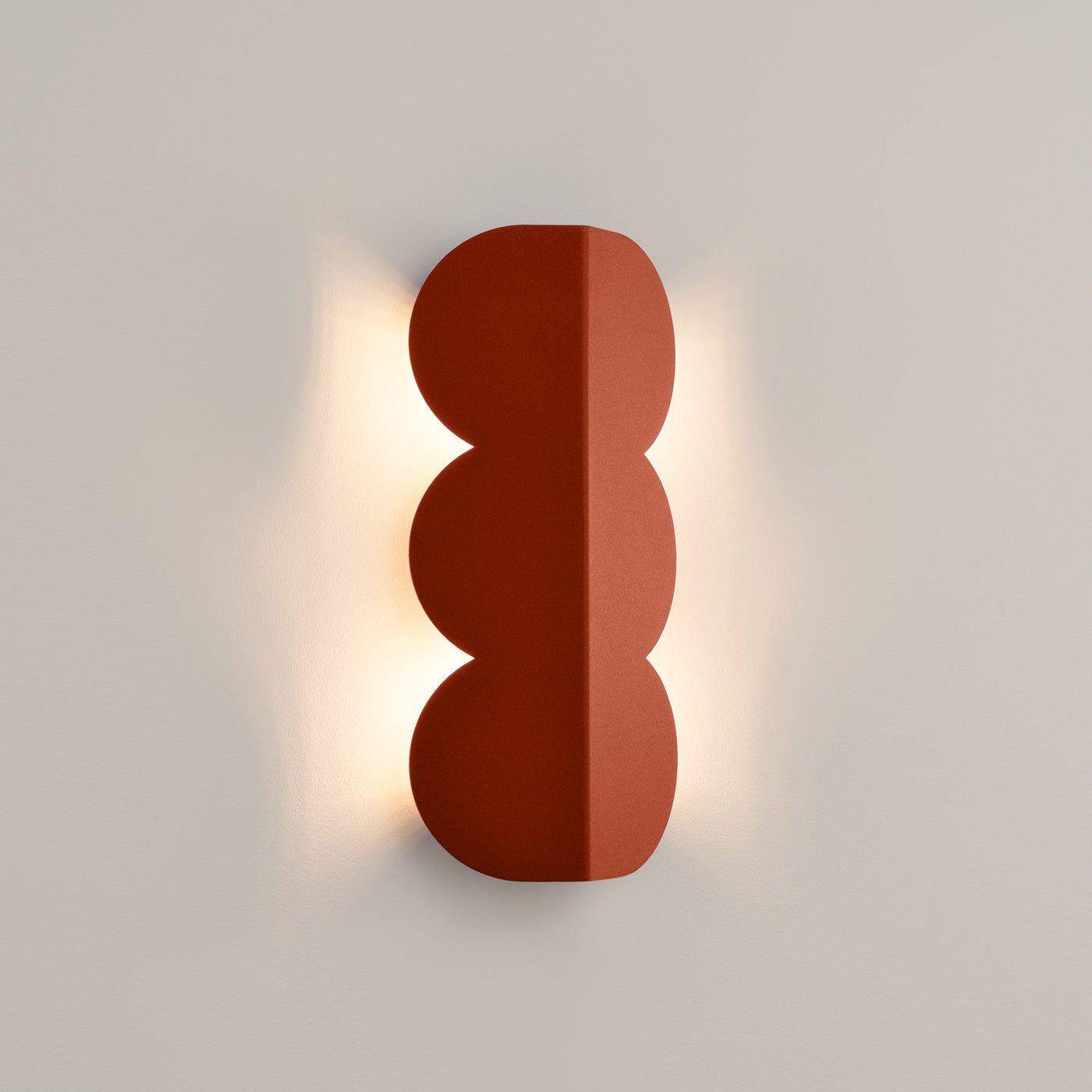 Wandleuchte "BISCUIT" – Wandleuchte in Roter Ocker | Dexity Lichtdesign