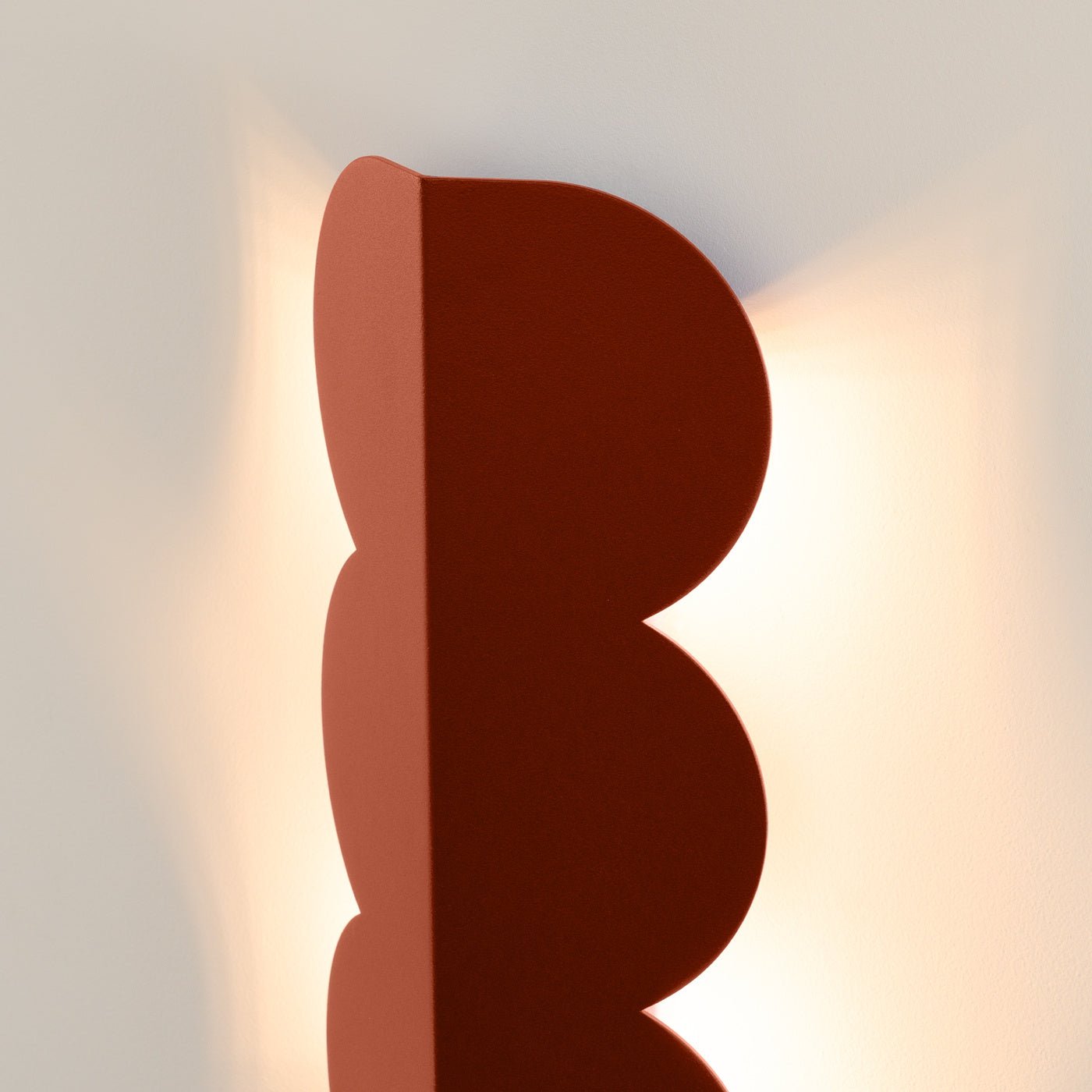 Wandleuchte "BISCUIT" – Wandleuchte in Roter Ocker | Dexity Lichtdesign