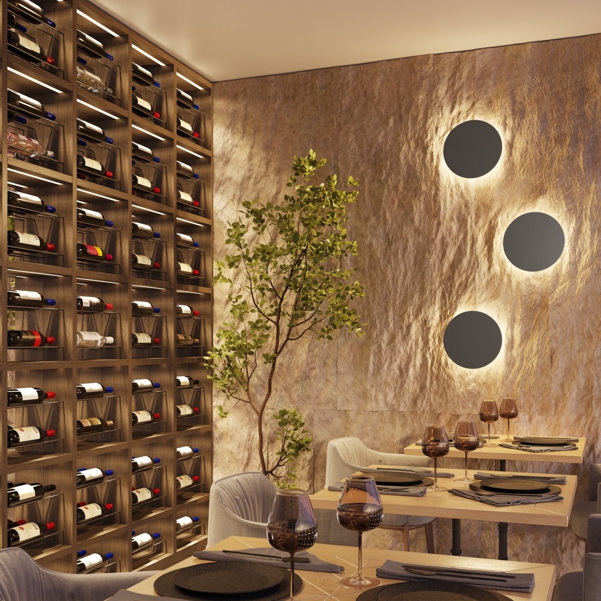 Wandleuchte "BORGEN" 3000K – Wandleuchte in Schwarz | Dexity Lichtdesign