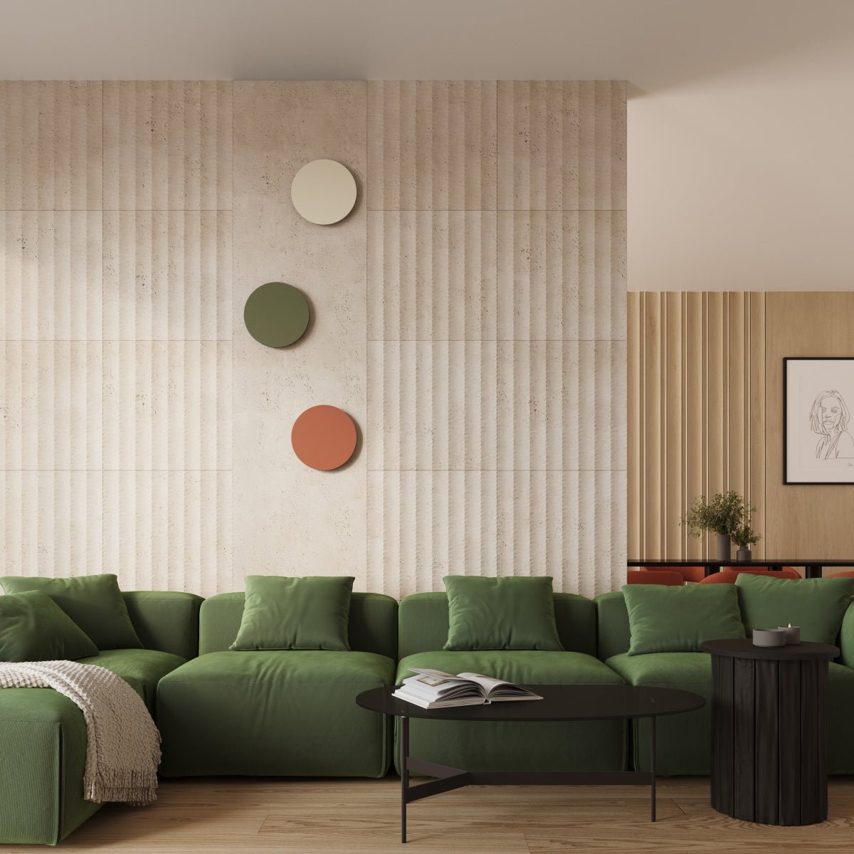 Wandleuchte "BORGEN" 3000K – Wandleuchte in Golden | Dexity Lichtdesign