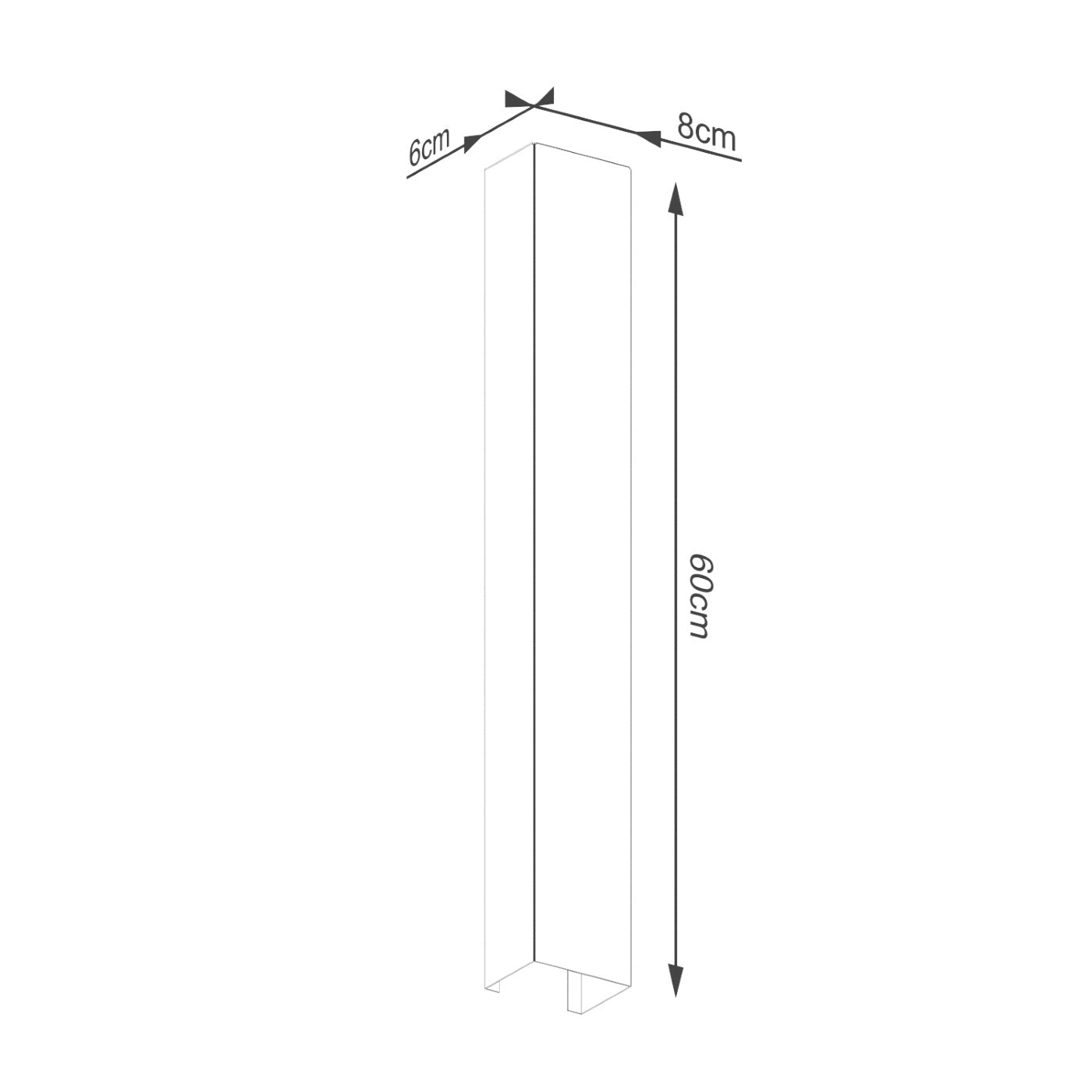 Wandleuchte "FREYA 60" – Wandleuchte in Schwarz | Dexity Lichtdesign