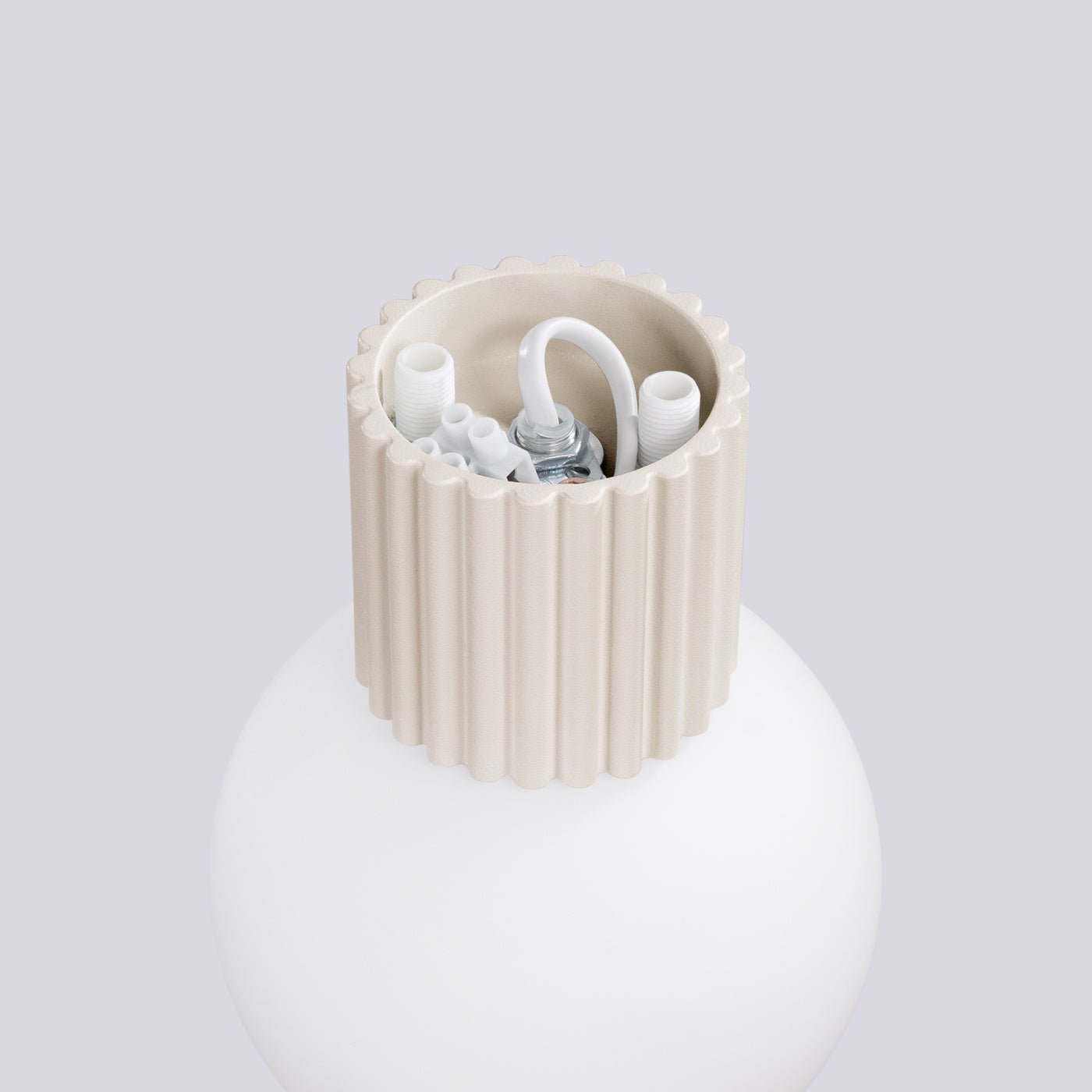 Wandleuchte "HALO" (IP44) – Wandleuchte in Beige | Dexity Lichtdesign