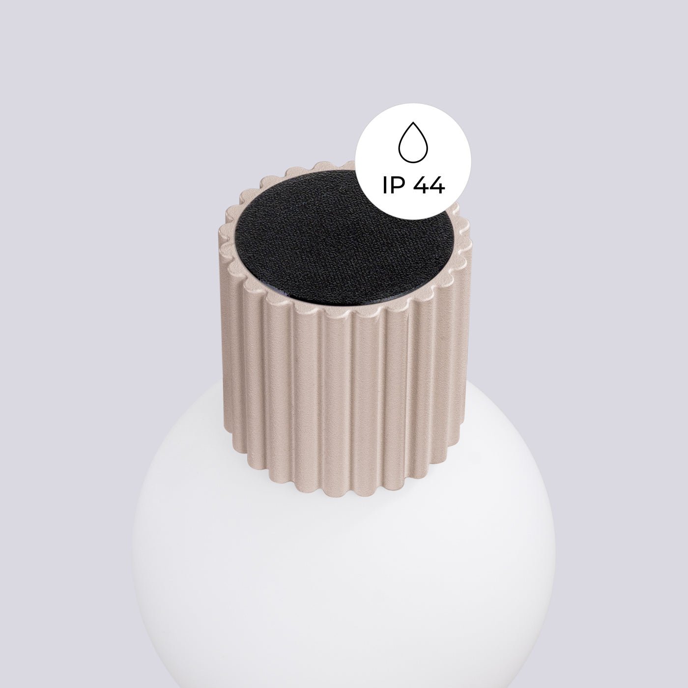 Wandleuchte "HALO" (IP44) – Wandleuchte in Taupe | Dexity Lichtdesign