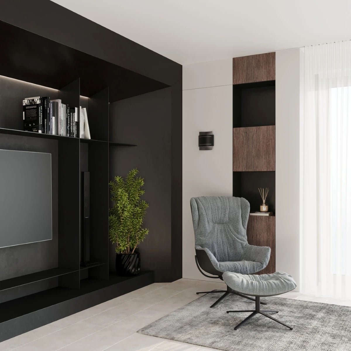 Wandleuchte "HESTIA" – Wandlampen in Schwarz | Dexity Lichtdesign