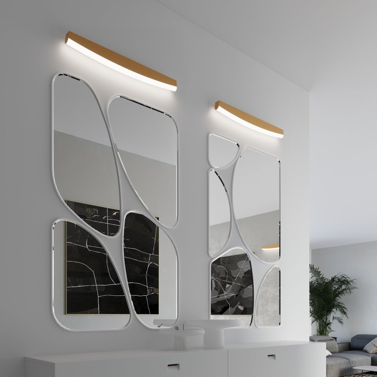 Wandleuchte "JORUN" 4000K – Wandleuchte in Golden | Dexity Lichtdesign