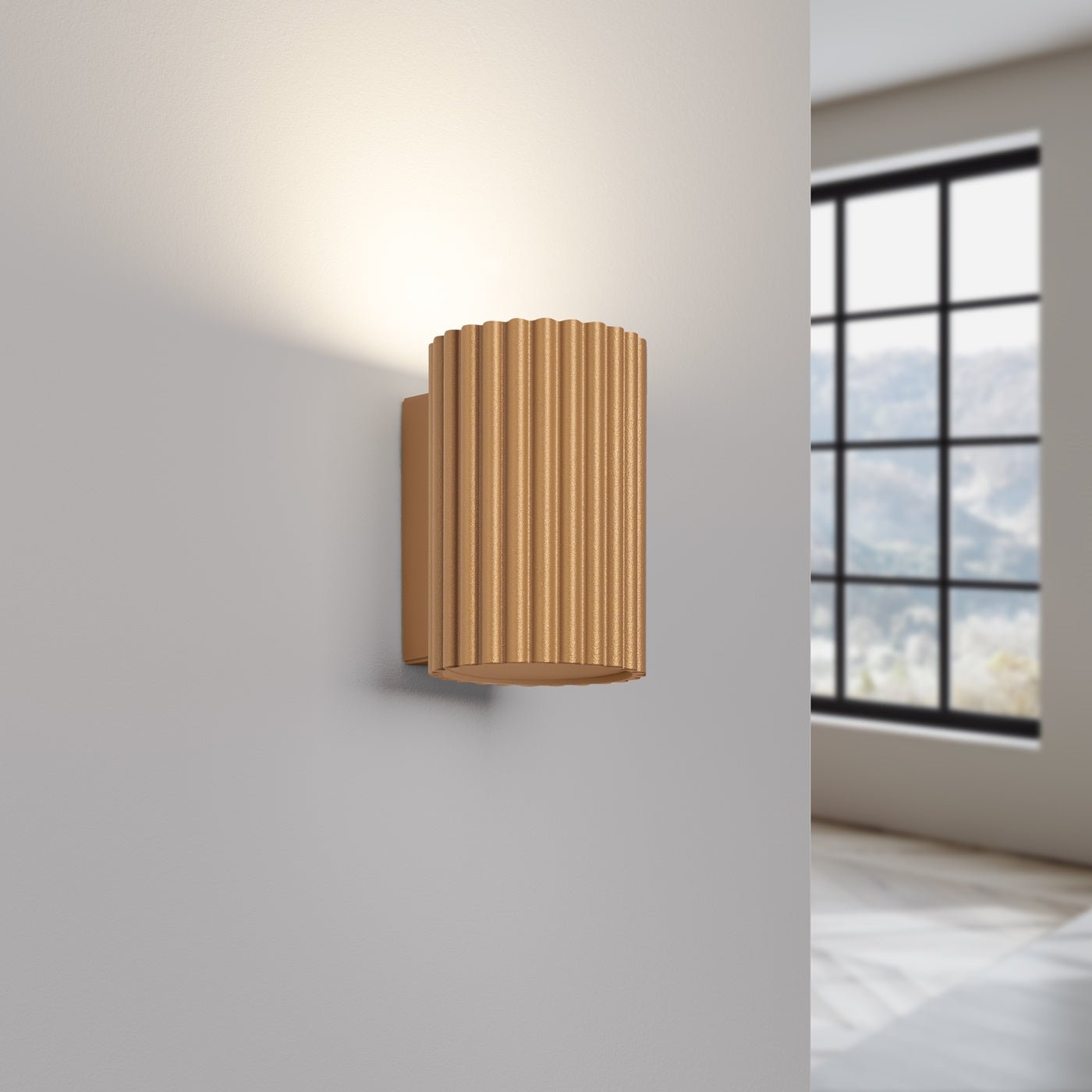 Wandleuchte "KARBON 10" – Wandleuchte in Golden | Dexity Lichtdesign