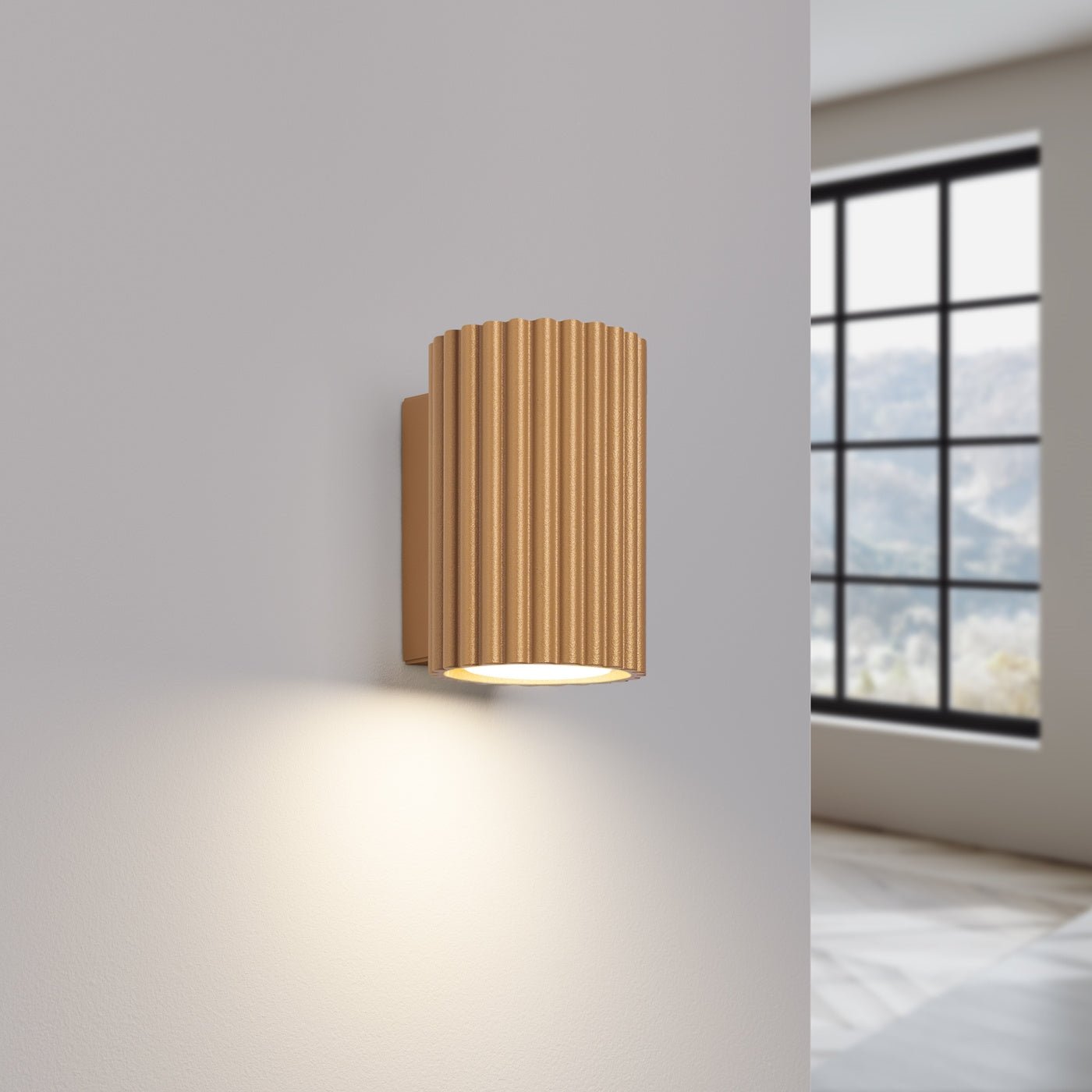 Wandleuchte "KARBON 10" – Wandleuchte in Golden | Dexity Lichtdesign