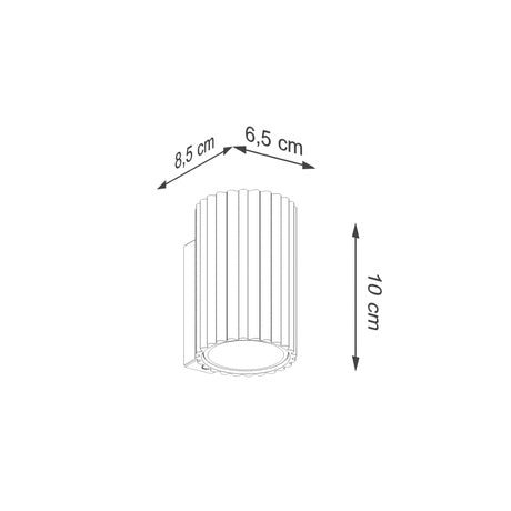 Wandleuchte "KARBON 10" – Wandleuchte in Roter Ocker | Dexity Lichtdesign