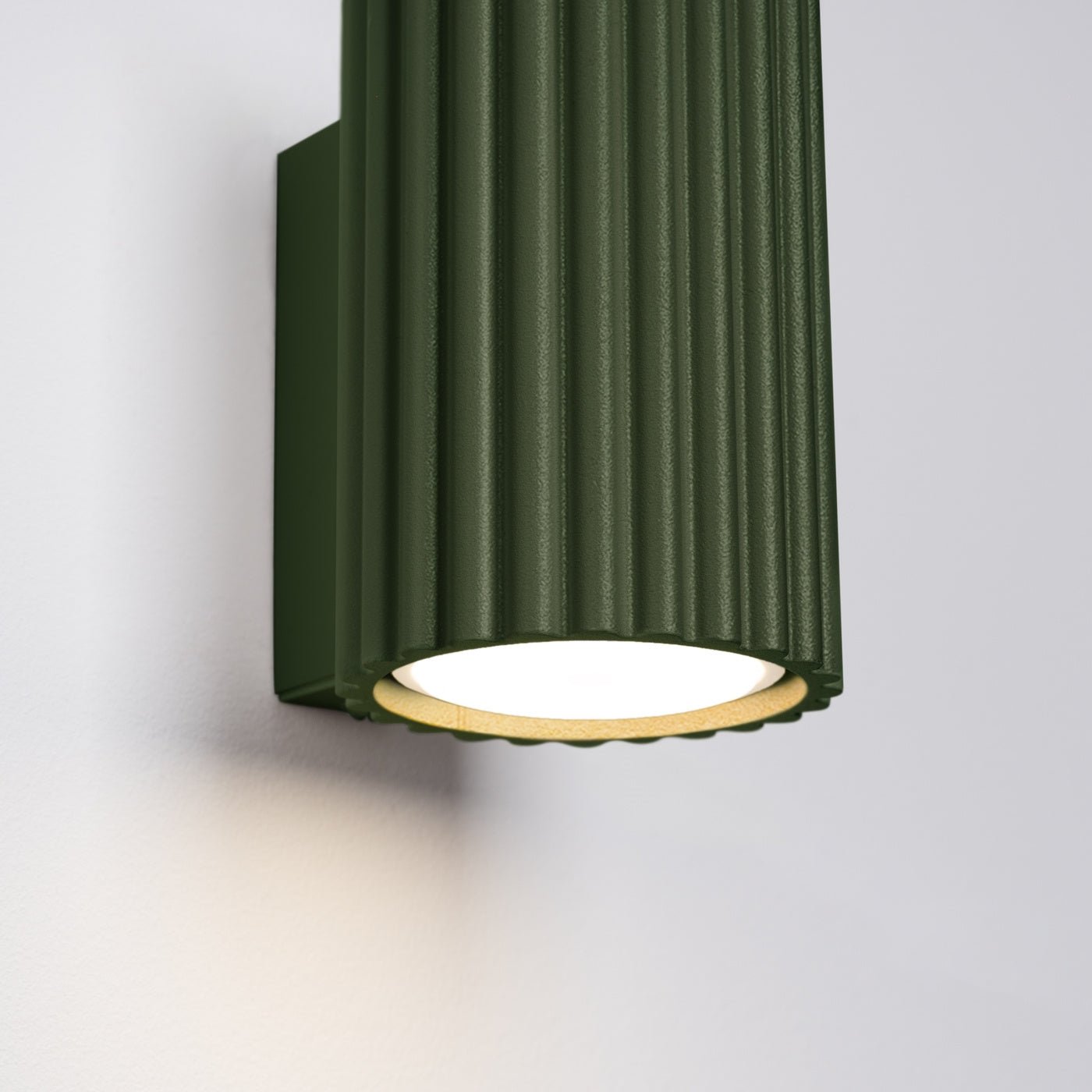 Wandleuchte "KARBON 10" – Wandleuchte in Olivgrün | Dexity Lichtdesign