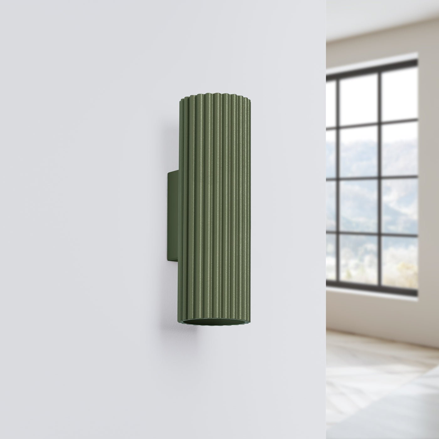 Wandleuchte "KARBON 20" – Wandleuchte in Olivgrün | Dexity Lichtdesign