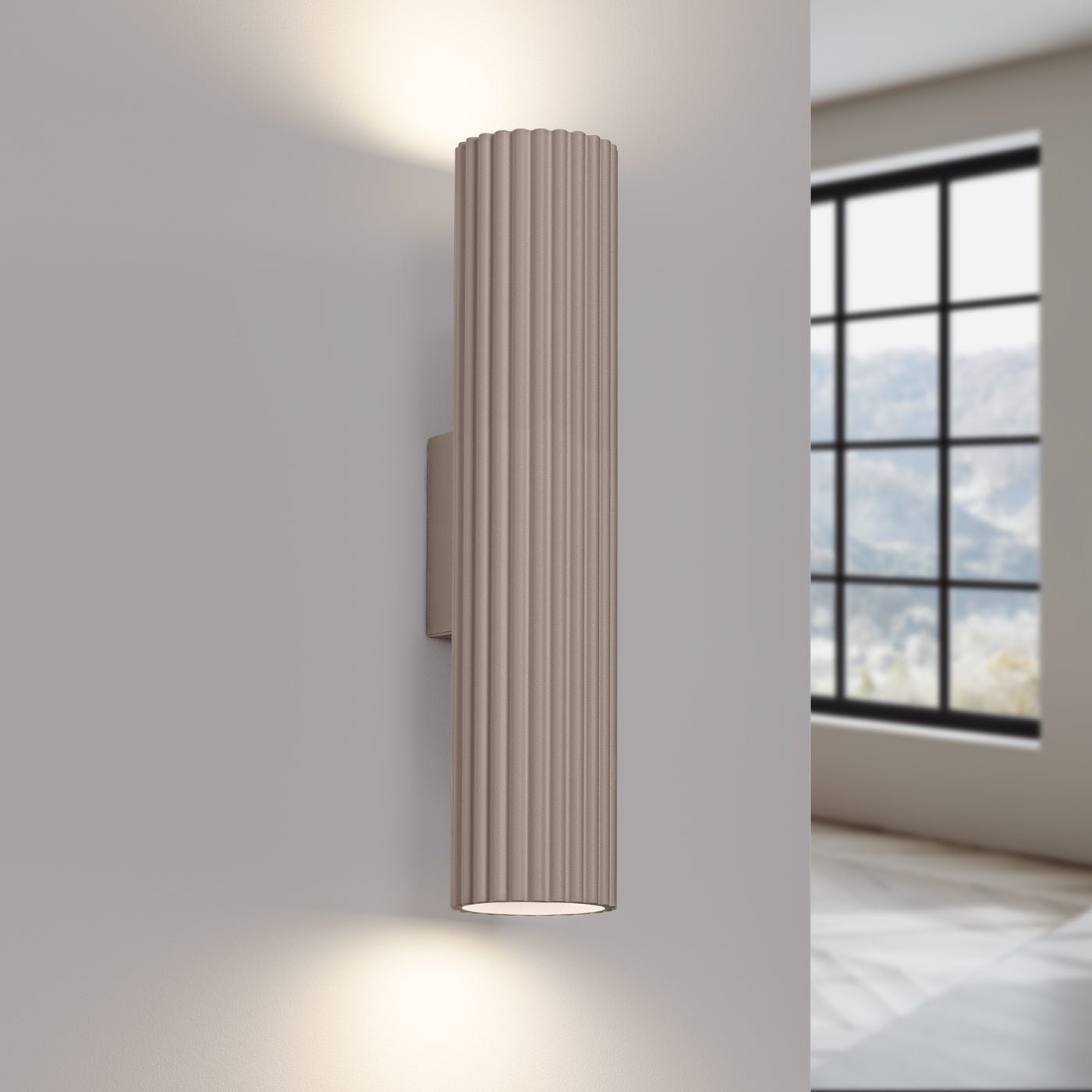 Wandleuchte "KARBON 30" – Wandleuchte in Taupe | Dexity Lichtdesign