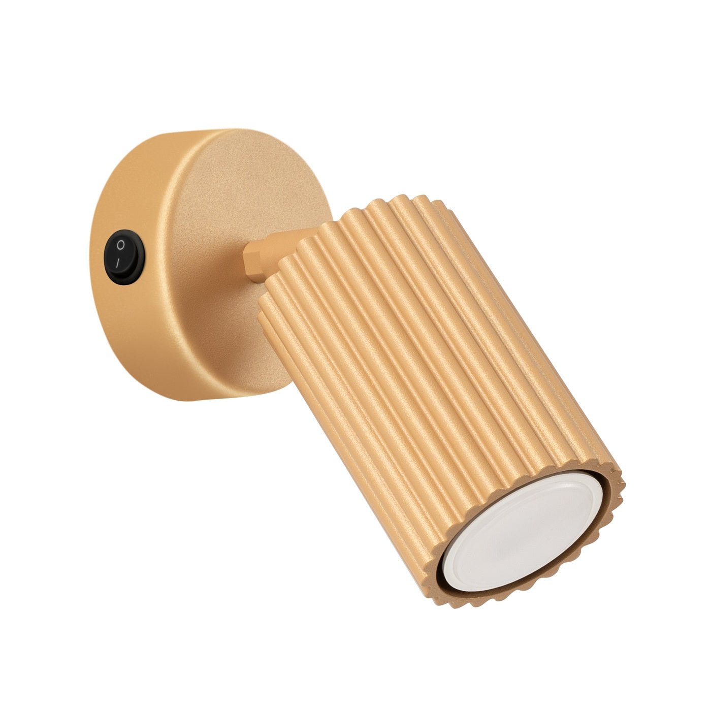 Wandleuchte "KARBON" mit Schalter – Wandleuchte in Golden | Dexity Lichtdesign