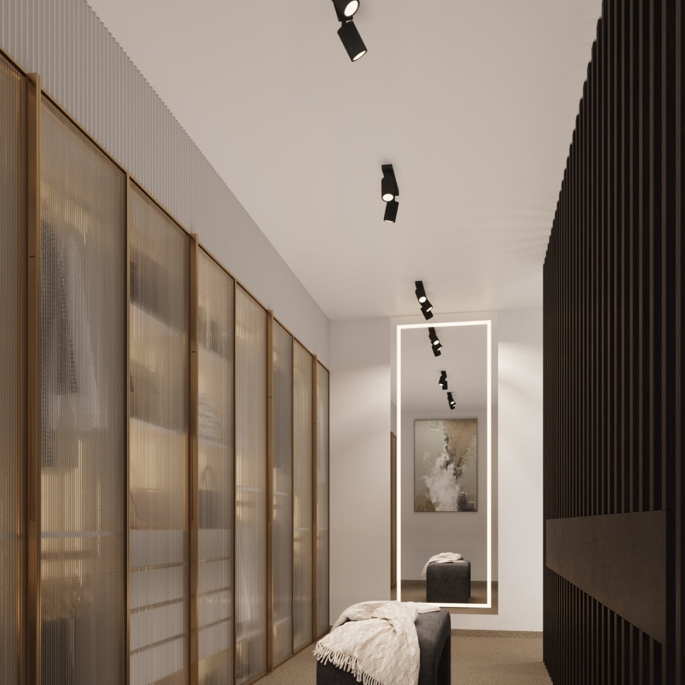 Wandleuchte "KARBON" – Wandleuchte in Schwarz | Dexity Lichtdesign