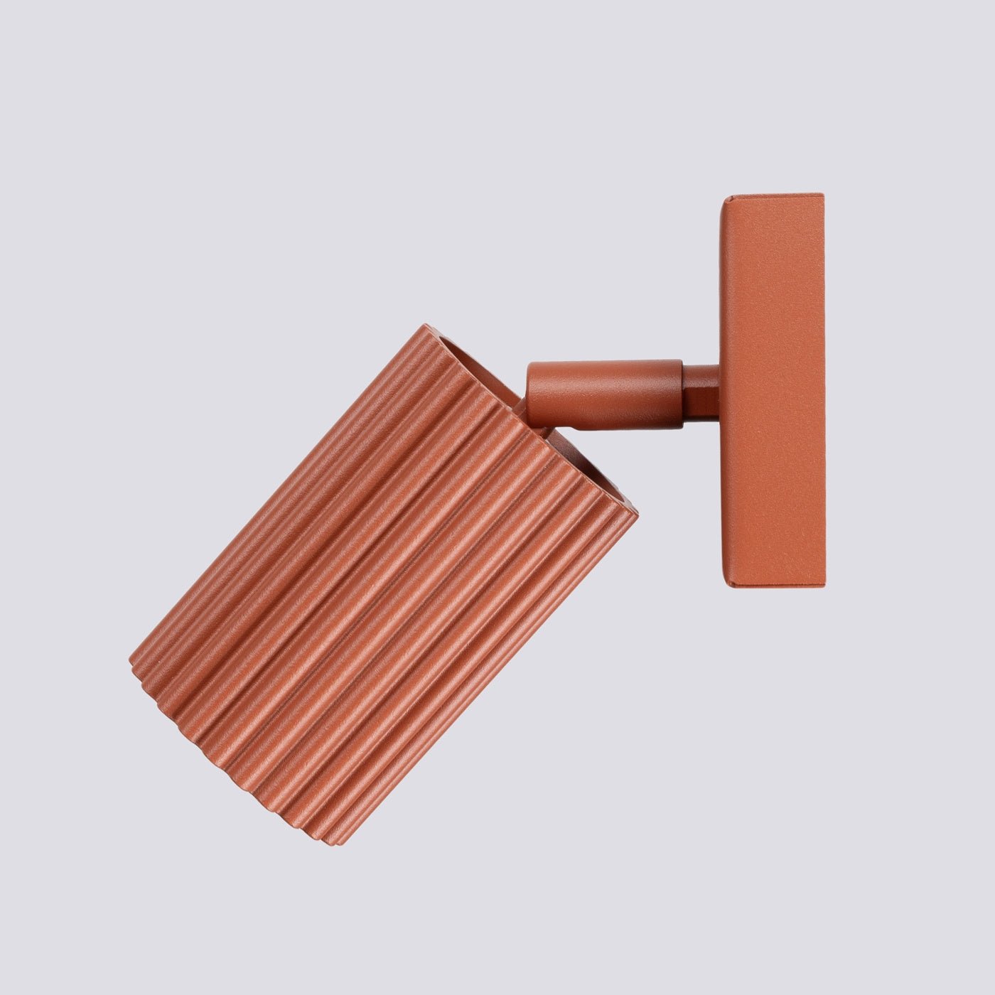 Wandleuchte "KARBON" – Wandleuchte in Roter Ocker | Dexity Lichtdesign