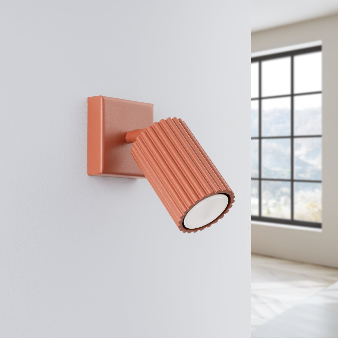 Wandleuchte "KARBON" – Wandleuchte in Roter Ocker | Dexity Lichtdesign