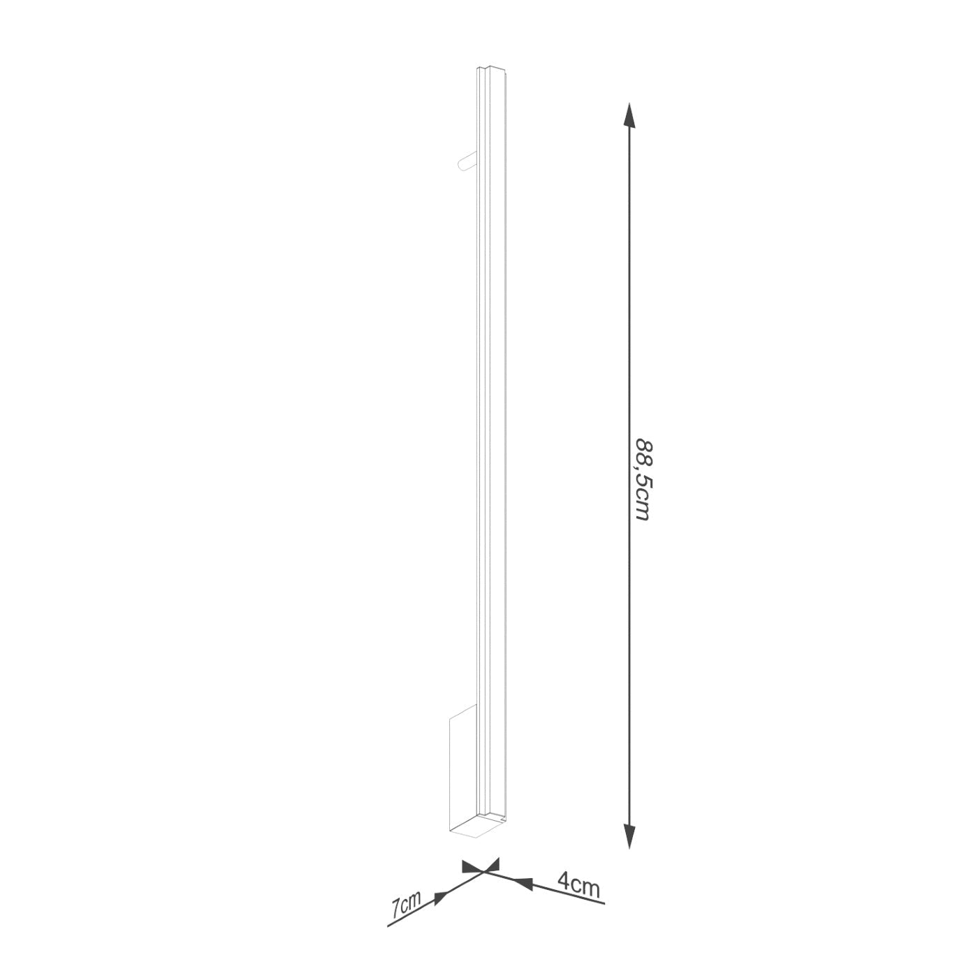 Wandleuchte "LAGOM 90" 4000K – Wandleuchte in Schwarz | Dexity Lichtdesign