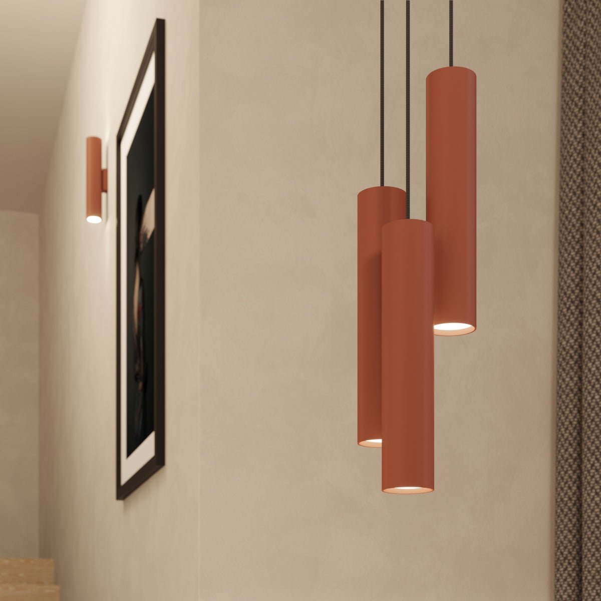 Wandleuchte "LAGOS 2" – Wandleuchte in Roter Ocker | Dexity Lichtdesign