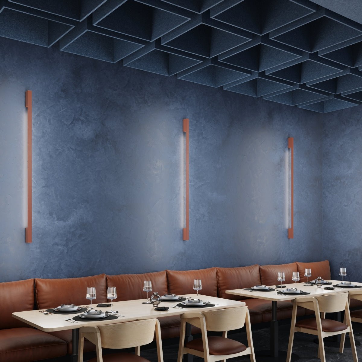 Wandleuchte "LAHTI 70" 3000K – Wandleuchte in Roter Ocker | Dexity Lichtdesign