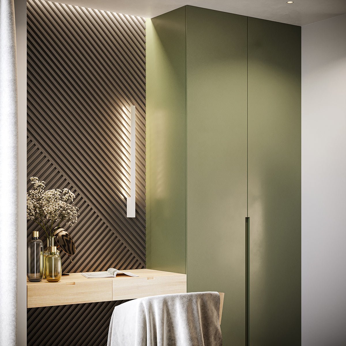 Wandleuchte "LAHTI L" 3000K – Wandleuchte in Weiß | Dexity Lichtdesign