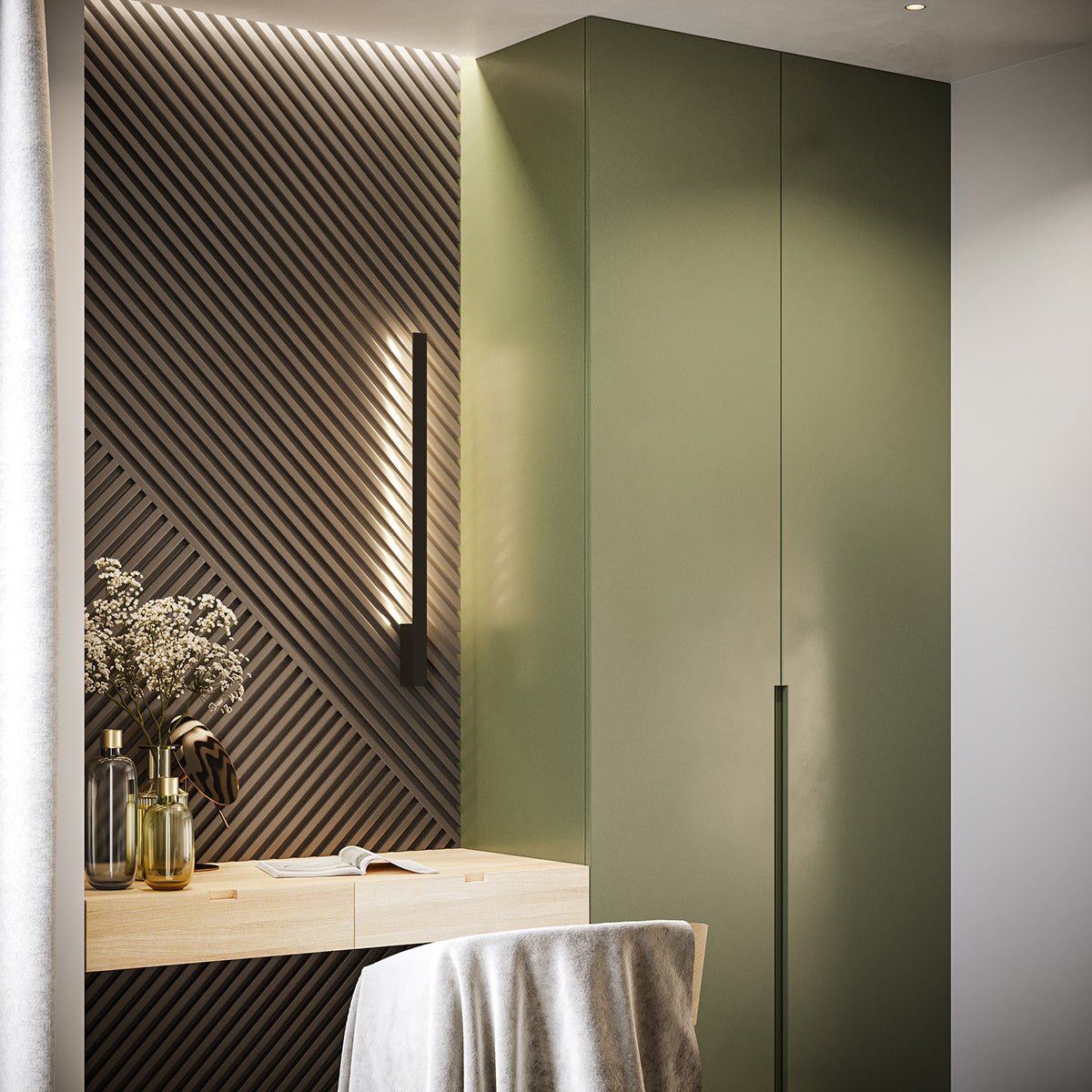 Wandleuchte "LAHTI M" 3000K – Wandleuchte in Schwarz | Dexity Lichtdesign